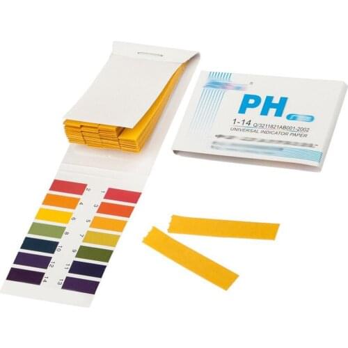 1pc Ph Test Strips 45mm X 7mm PH Meters Indicator Test Strips 1-14 Paper Litmus Tester Measurement Analysis