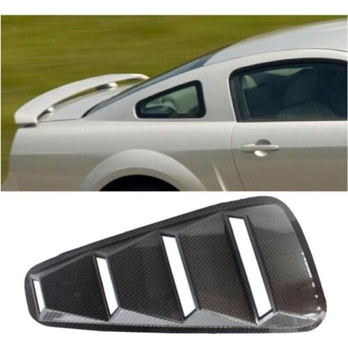 Sturdy 2Pcs Excellent Window Scoops Covers Vent Carbon Grain Side Window Louvers Durable