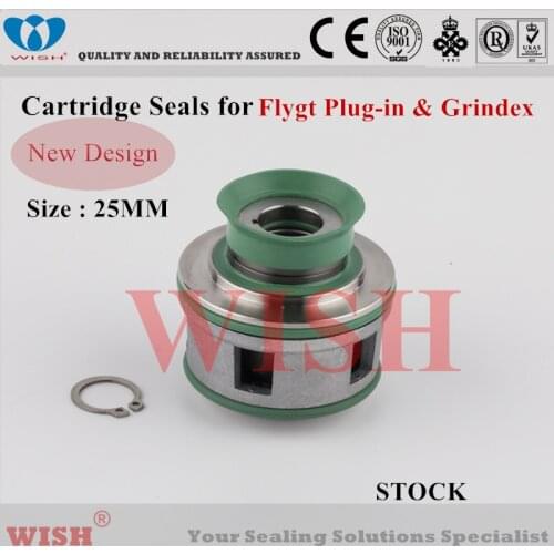 25mm New plug in cartridge seal /Flygt and Grindex pump mechanical seal 2660,4630 & 4640