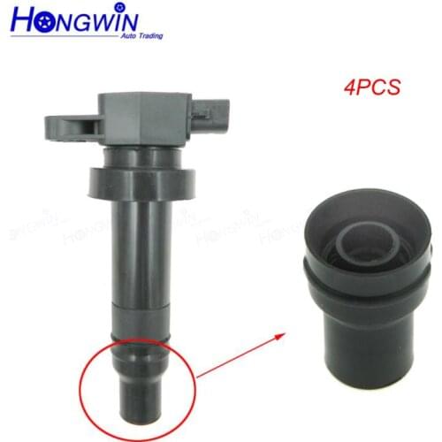 27301-2B010 4 Pcs Spark Plug Cap Connector Ignition Coil Rubber For KIA Cee'D Carens III Cerato II Rio Soul AM Venga 73012B010