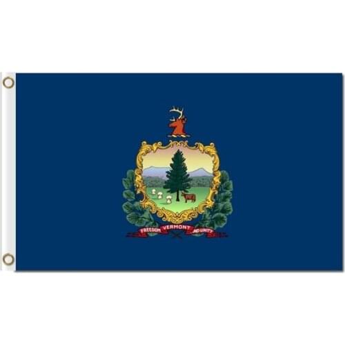3x5ft America Vermont state flags 3x5ft polyester with grommets