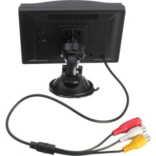 5inch TFT LCD Car Rear Viewer 2 Stand For Reverse Backup Camera Display VCR DVD Suction Cup Bracket