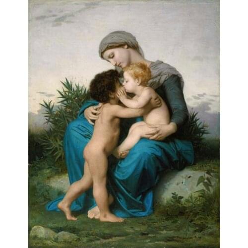 Free shipping classical religious figures nude angels canvas prints oil painting printed on canvas wall art decoration picture