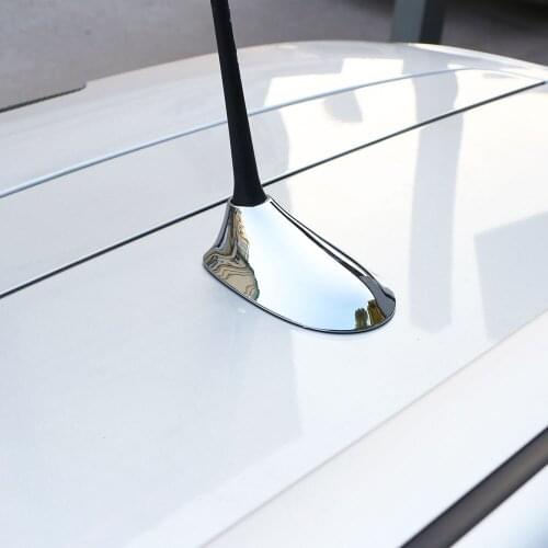 Carmilla ABS Car Radio Antenna Protection Cover Car Stickers for Jeep New Compass 2016 2017 2018 Parts Chrome Accessories