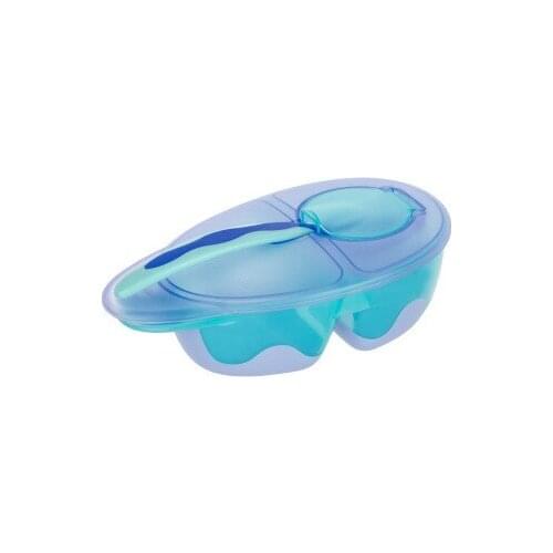 Infant fashion complementary food bowl set baby eating bowl out portable compartment bowl with spoon