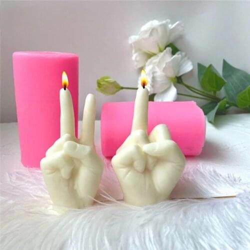 DIY Finger Candle Silicone Mold Aroma Candle Making Kit Fondant Cake Decorating Tools Baking Accessories Resin Mold Soap Mold