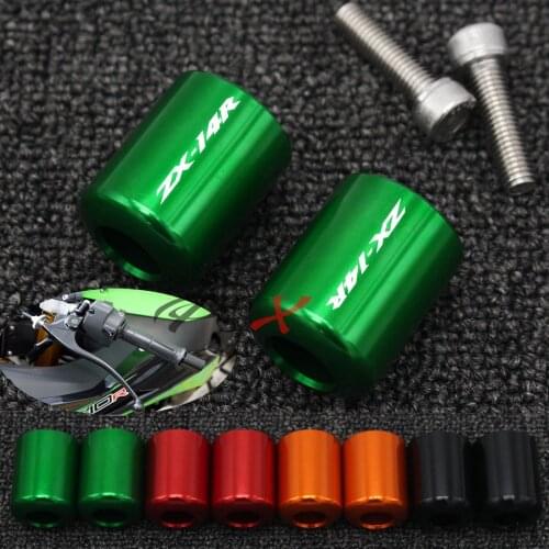 For KAWASAKI NINJA ZX1400/ZX14R/ZX-14R/ZZR1400 2006-2018 Motorcycle Accessories CNC Aluminum Handlebar Grips Bar Ends Cap Slider