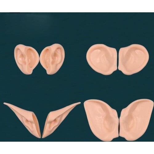 For Doll Icy Toy Ears Toy Decorated White Natural Tan Super Dark Ears And Accessory No Doll Skin, Only Black D7U6