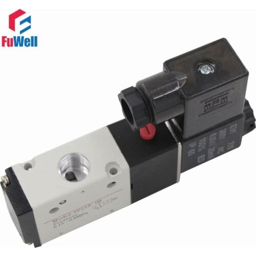 3V210-08 Solenoid Valve Aluminum Alloy Air Control Valve DC12V 2 Positions 3 Ports 1/4 PT Pneumatic Valve