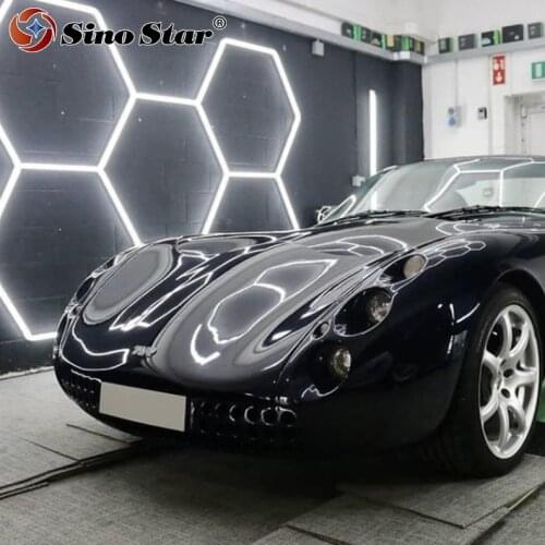 SLMC03 3M*2.1M (9.84ft *6.89ft) car detailing shop car wash shop export to Indonesia hexagon led panel light