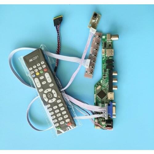 Kit for B173RW01 V3 Panel HDMI USB 1600X900 17.3" Remote VGA 40pin LVDS TV AVController Board Driver LCD LED Screen