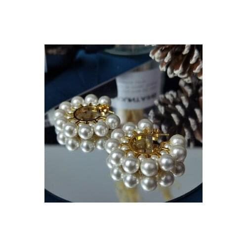 Circle style golden bell earrings simple fashion earrings