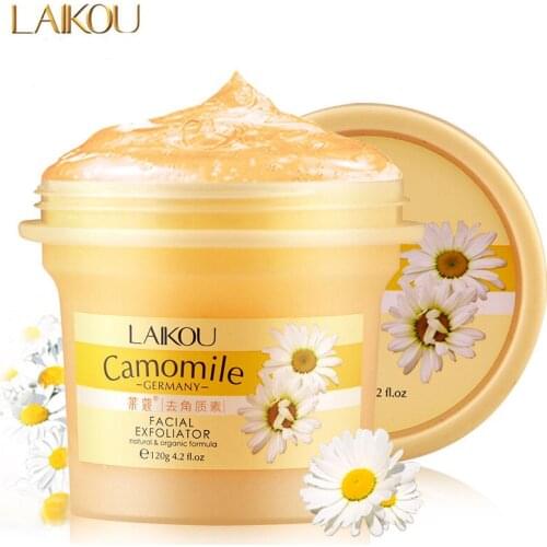 LAIKOU 120G Facial Exfoliator Face Cream Whitening Gel Skin Care Moisturize Cleanser Vitamin Collagen Deep Cleaning Body Scrub