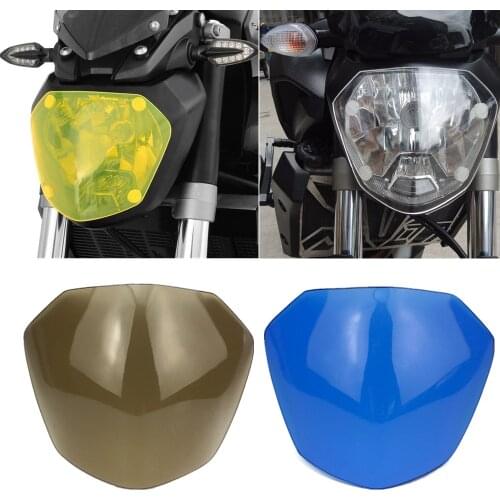 MT07 FZ07 Motocross ABS Front Headlight Protector Cover Guard Screen Lens For Yamaha MT-07 FZ-07 MT 07 2013 2014 2015 2016 2017