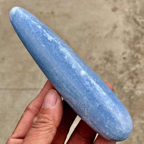 165G Natural Quartz beauty celestite crystal massage stick Healing, gift