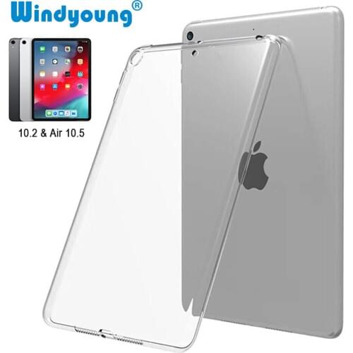 Clear Cover for iPad 10.2 2019 Transparent Soft Silicon Clear TPU Case Coque Capa For New iPad 2017 2018 Pro 10.5 Air 1 2 Funda