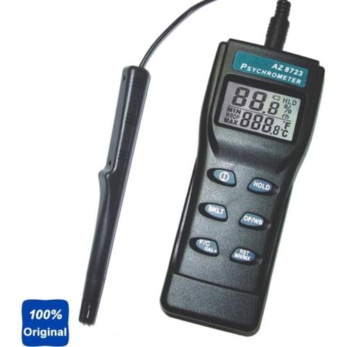 Handheld RS232 Temperature Humidity Meter Hygro-thermometer with Dual Display AZ-8721