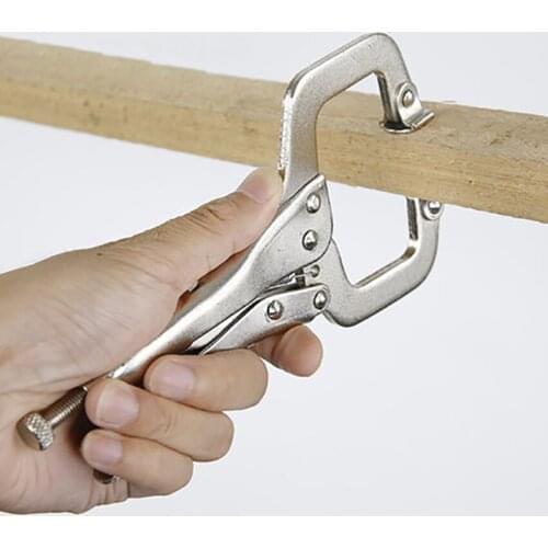 7/9/11 inch C-shape Locking Pliers Woodworking Multi-function Fixed Pliers Alloy Steel Hand Tools Quick Clamp