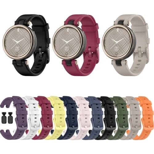 Silicone Watch Band Wristwatch Strap Bracelet Belt With Installation Tool for -Garmin Lily Smart Watch Accessories