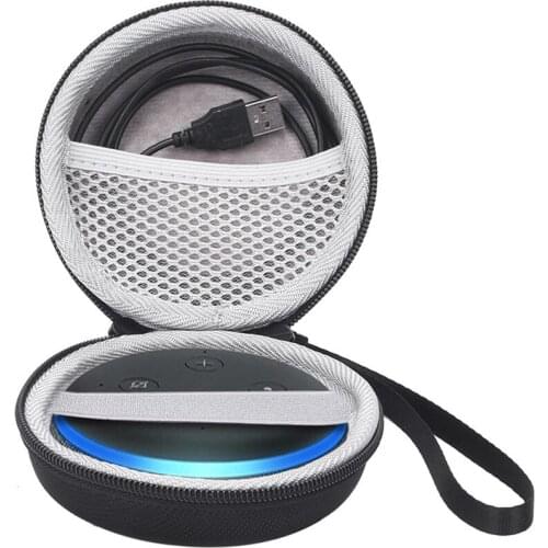 EVA Hard Storage Case Bag for Amazon Echo Dot 3rd Gen Smart Speaker Travel Carrying Protective Cover for Amazon Echo Dot 3