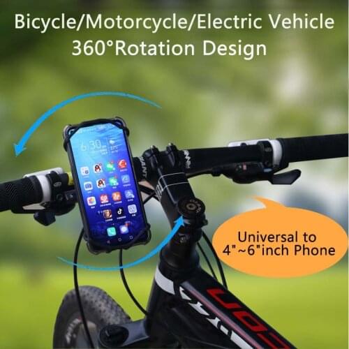 Bike Phone Holder Bicycle Mobile Cellphone Holder Motorcycle Suporte Celular for IPhone Samsung Xiaomi Gsm Houder Fiets