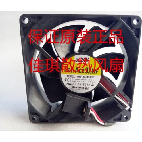 Sanyo Denki 9WF0924H4031 DC 24V 0.13A 90x90x25mm Server Cooling Fan