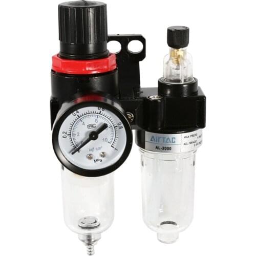 1pc 1/4" Spray Air Line Mini Filter Air Filter Pressure Regulator Water Trap Clear Painting Moisture Tool For Paintwork Tool