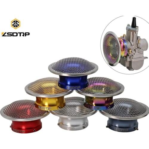 ZSDTRP 50mm Universal Motorcycle Carburetor Air Filter Cup Fit 21/24/26/28/30 Carburetor Wind Cup Colorful Horn Cup Air Filter