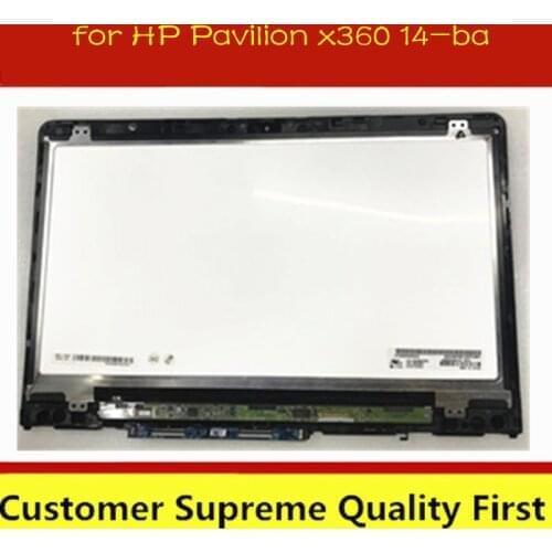 14 inch LCD Touch Screen Assembly With Frame For HP Pavilion X360 14-ba001la 14-ba002la 14-ba003la 14-ba004la 14-ba005la