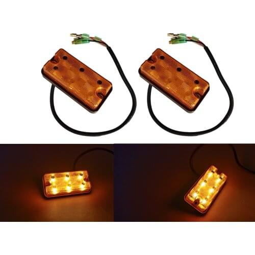 2pcs 12V- 80V Amber LED Forklift Lights 48v Forklifts Turn Signal lights Warning lights Side Light Tail Lamps 12V 24V 48v lights