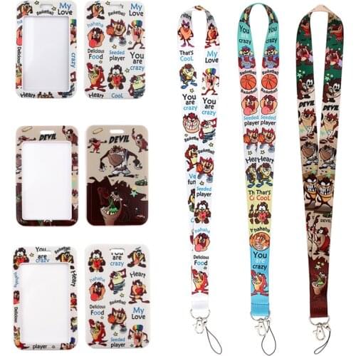 24pcs/lot MD572 DMLSKY Cartoon Monster Cute Card Holder ID Holder Bus Card Holder Staff Card With Lanyard