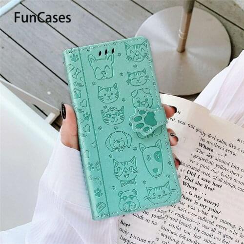 Simple Dog PU Leather Phone Bag For funda Redmi Note 8 Pro Wonderful Animal Cove sFor Xiaomi Redmi coque Note 8 Pro Book Cases