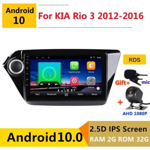 9 inch Android 10 Car DVD Multimedia Player GPS For Kia Rio 3 2012 2013 2014 2015 2016 audio auto radio stereo navigation