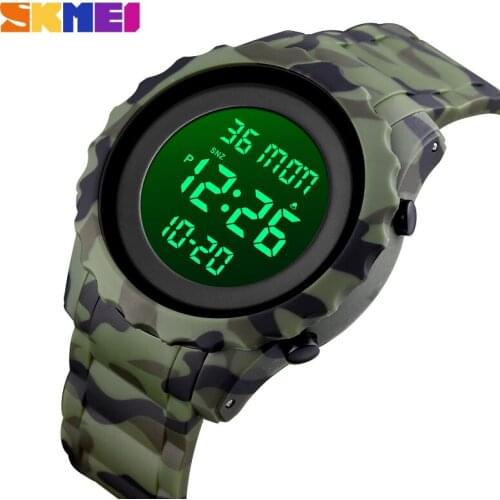 SKMEI Fashion Sport Watch Men Alarm Clock Cowboy Waterproof Week Display Men Watches Denim Digital Watch relogio masculino