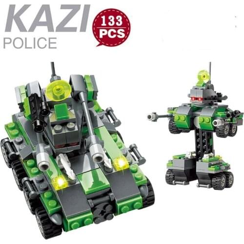 Children Military Gift Puzzle Assembling Small Particle Building Block Toys Fire Truck Engineering Vehicle Ambulance