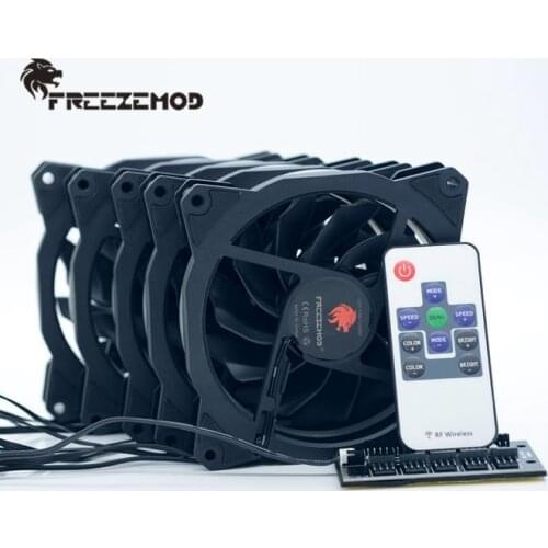 FREEZEMOD Eclipse RGB fansupports AURA synchronous 12CM hydraulic bearing ROHS certification. FAN-L19-5