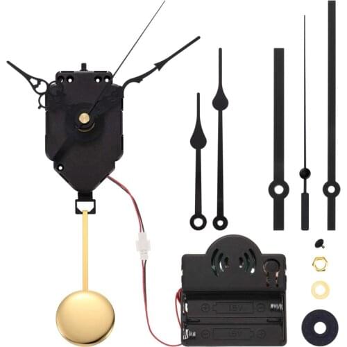Quartz Pendulum Trigger Clock Movement Chime Music Box Completer Pendulum Clock Kit with Spades,Fancy,Straight ClockHand