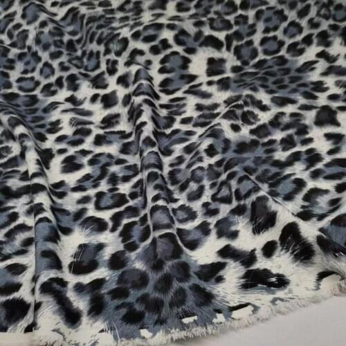 Leopard Fabric Chiffon Stretchy Fashion Shirts Cloth Fabric Colorful Classic Material