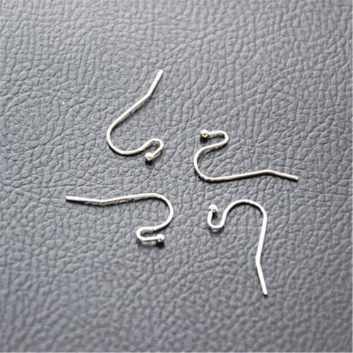 HOT Wholesale 50pcs 925 Sterling Silver Hook Earring Earwire DIY Jewelry Finding Accessories