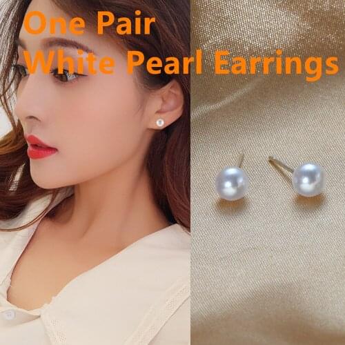 SUMENG 2020 New Fashion Pearl Stud Earrings New Accessories Jewelry Wholesale Earrings For Women Gifts