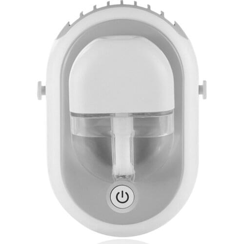 Hand-free Neck Fan with Spray Portable USB Rechargeable Pocket Fan 2000mAh, 3 Wind Speeds, for Outdoor, Office, Travel