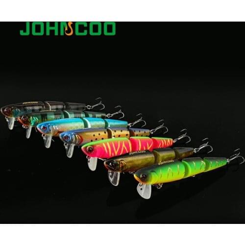 Topwather Fishing Wobbler Bait and Swimming Bait Fishing Lure 98mm/11.5g 3 Segment Minnow Lure for Bass Pike High Quality