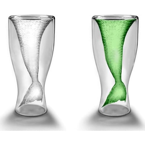 1PC New 100ml Mermaid Wine Glass / Mermaid Shot Glass Vodka Shot Glass Cup Beer Mug Mermaid Lover JO 1035