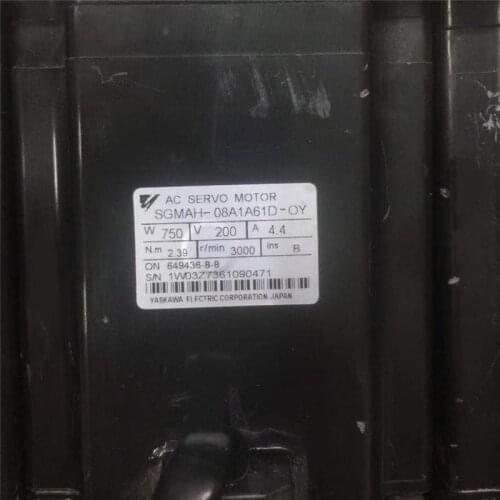 Used Tested Working SGMAH-08A1A61D-OY AC SERVO MOTOR
