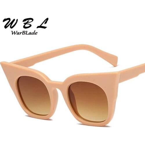 WarBLade High Quality Cat Eye Sun Glasses Fashion 2019 Hot Selling Leopard Purple Brown Sexy Ladies Sunglasses Women Trendy