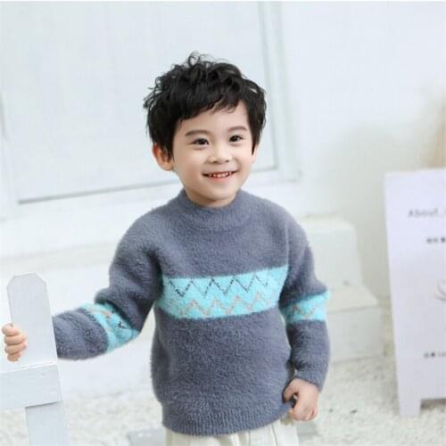 Scoop Kids Sweaters Spring Winter Baby Boys Girls Warm Knitted Bottoming Thicken Teenag Childrens Clothes School High Quality