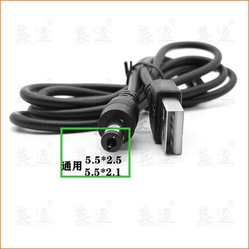 100cm Length Best Black USB Port 5V 5.5*2.1mm DC Barrel Power Cable Connector For Small Electronics Devices usb extension cable