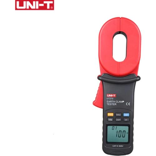 UNI-T UT275 Clamp Earth Ground Testers Resistance Leakage Current Auto Range Data Storage