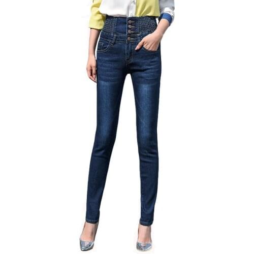 QA222 High Waist Skinny Oversize Denim Jeans Black Bleached Washed Skinny Pants Woman Mom Jeans Pantalon Femme