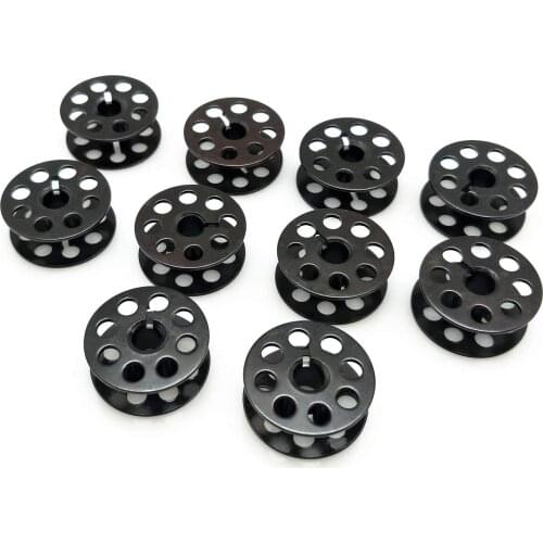 10Pcs M Size Bobbins #18034 for Industrial Sewing Machine Metal Bobbins